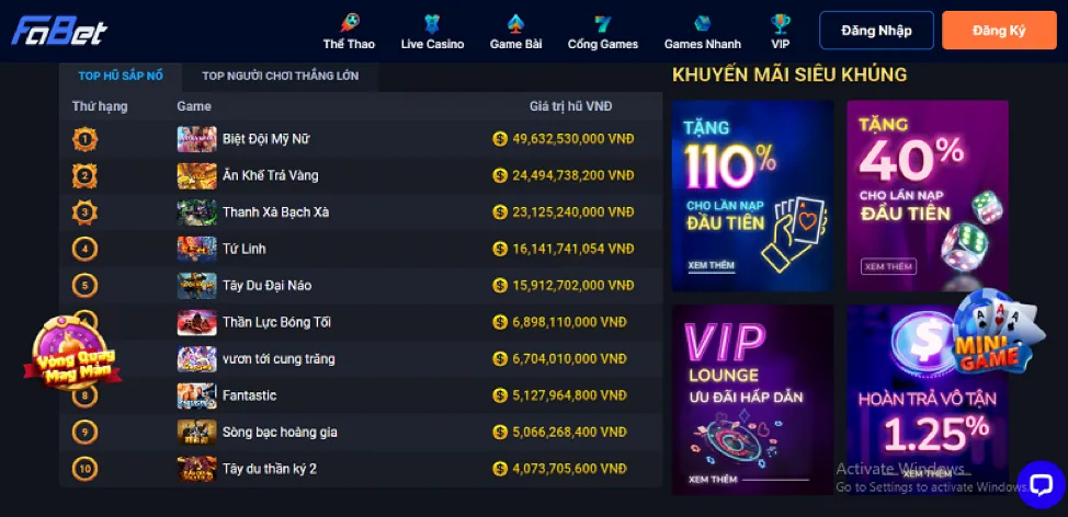 Người chơi tận hưởng các trò casino trực tuyến tại OKKING85